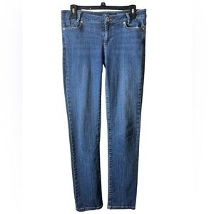 J. Jill Weekender Classic Straight Leg Denim Jeans Size 4 Casual Medium Wash